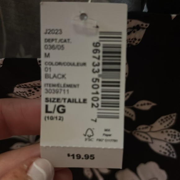 CHILDREN'S PLACE / Monochrome Floral Shirt / GIRLS - Picture 5 of 6